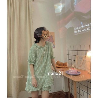 Set đồ ngủ viền bèo