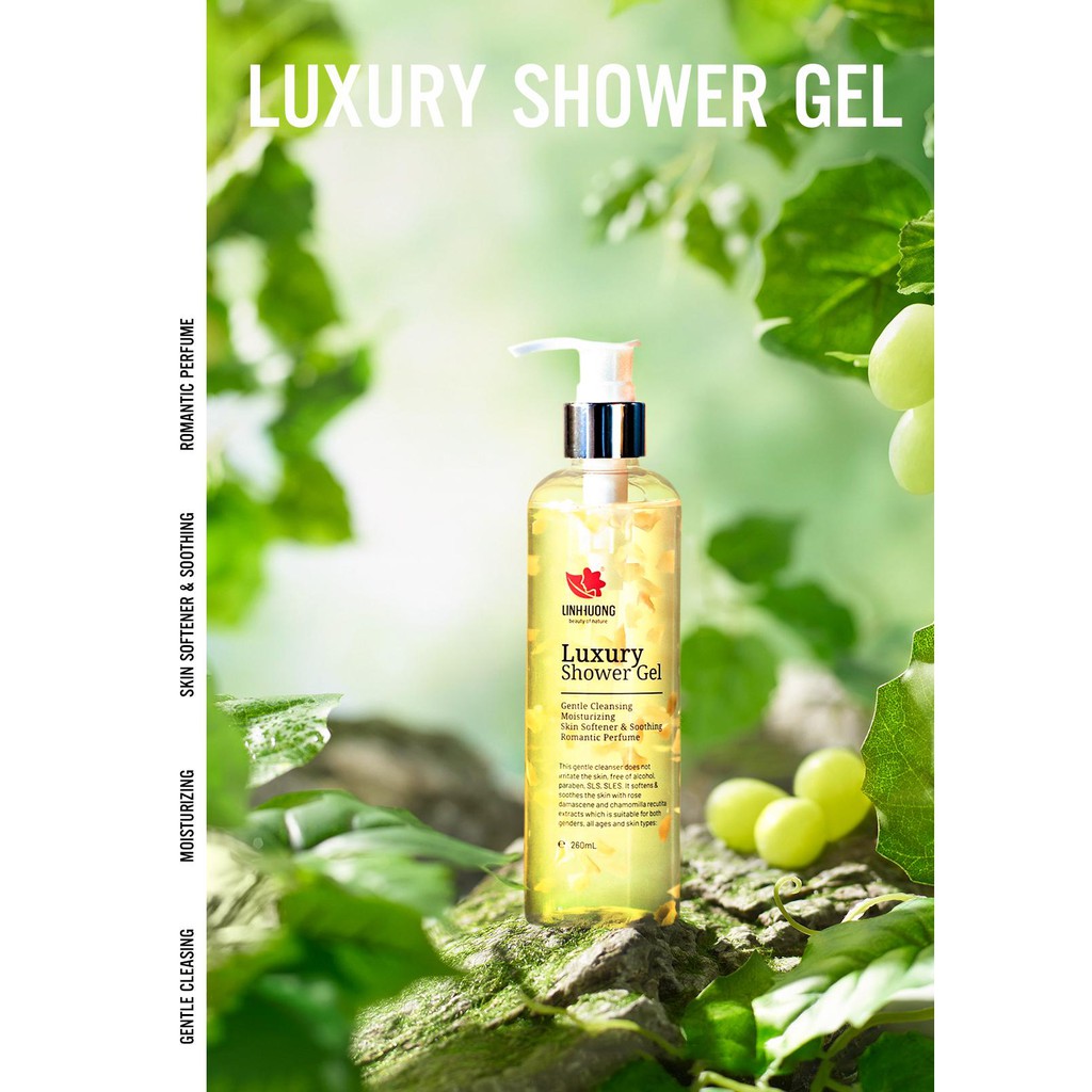 [Chính Hãng] sữa tắm hấp cánh hoa linh hương luxury shower gel