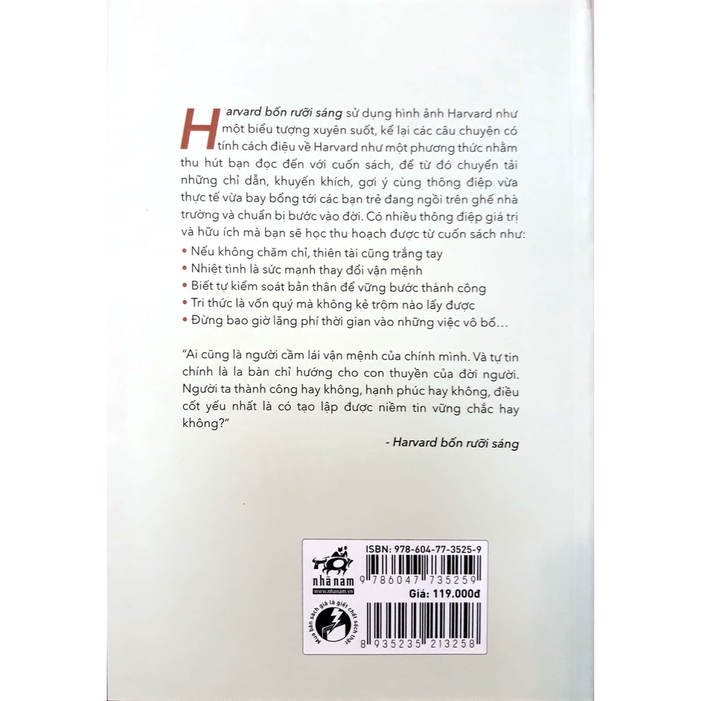 Sách - Harvard Bốn Rưỡi Sáng (Nhã Nam)