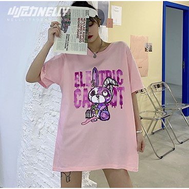 Áo thun cotton dáng rộng unisex nam nữ vanmiushop