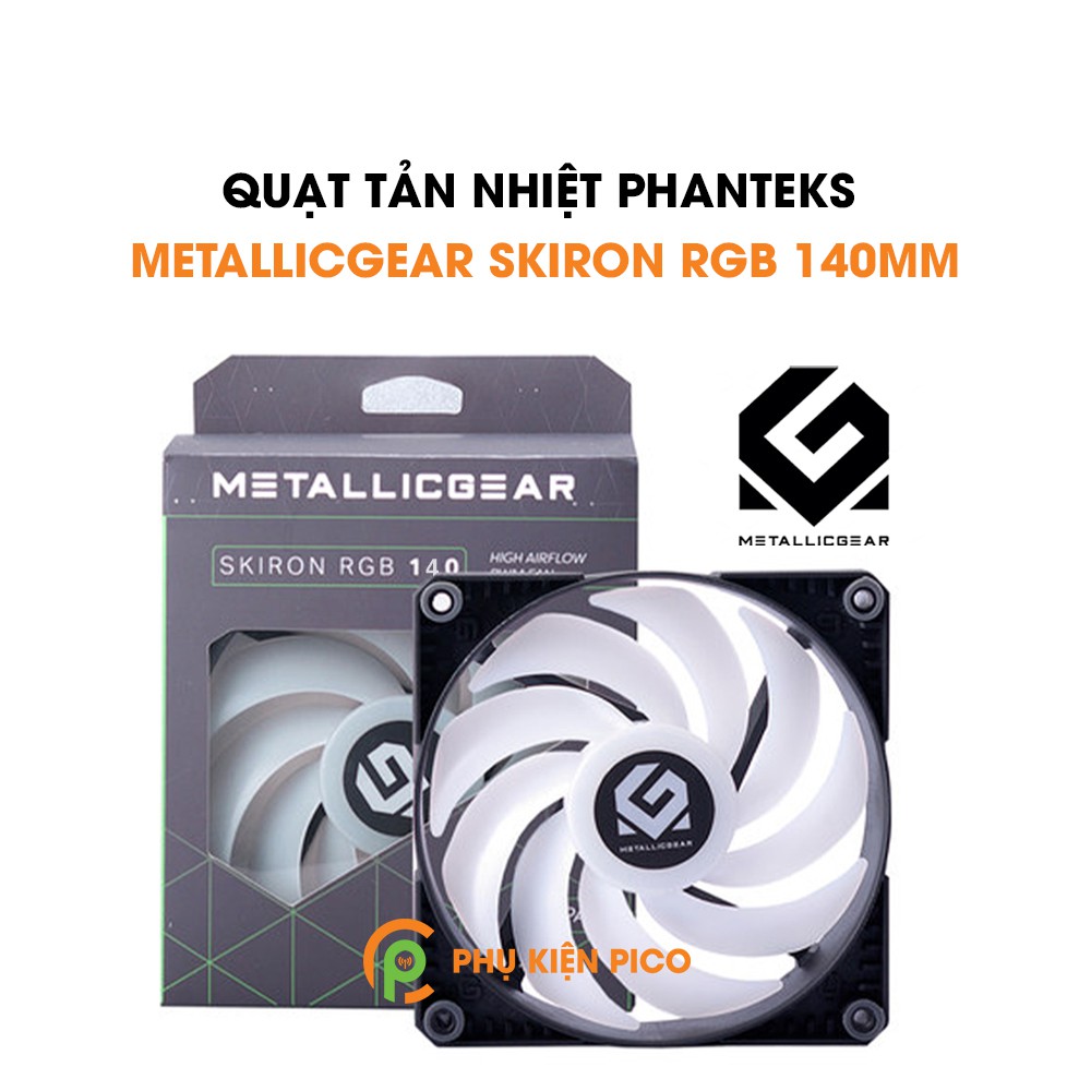 Quạt tản nhiệt case máy tính Phanteks MetallicGear Skiron 140mm - Quạt fan case 14 MetallicGear Skiron 14cm