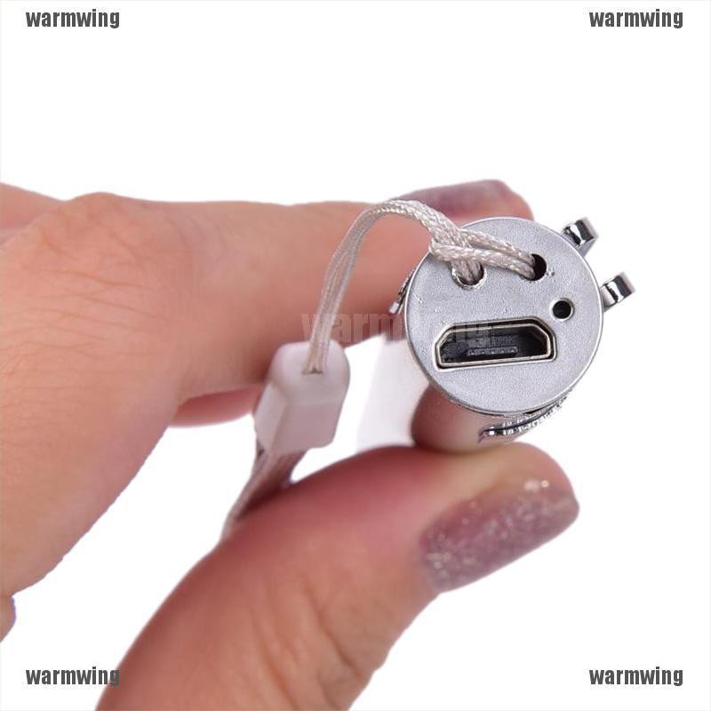 Đèn Pin LED Mini Sạc USB Bỏ Túi Tiện Dụng