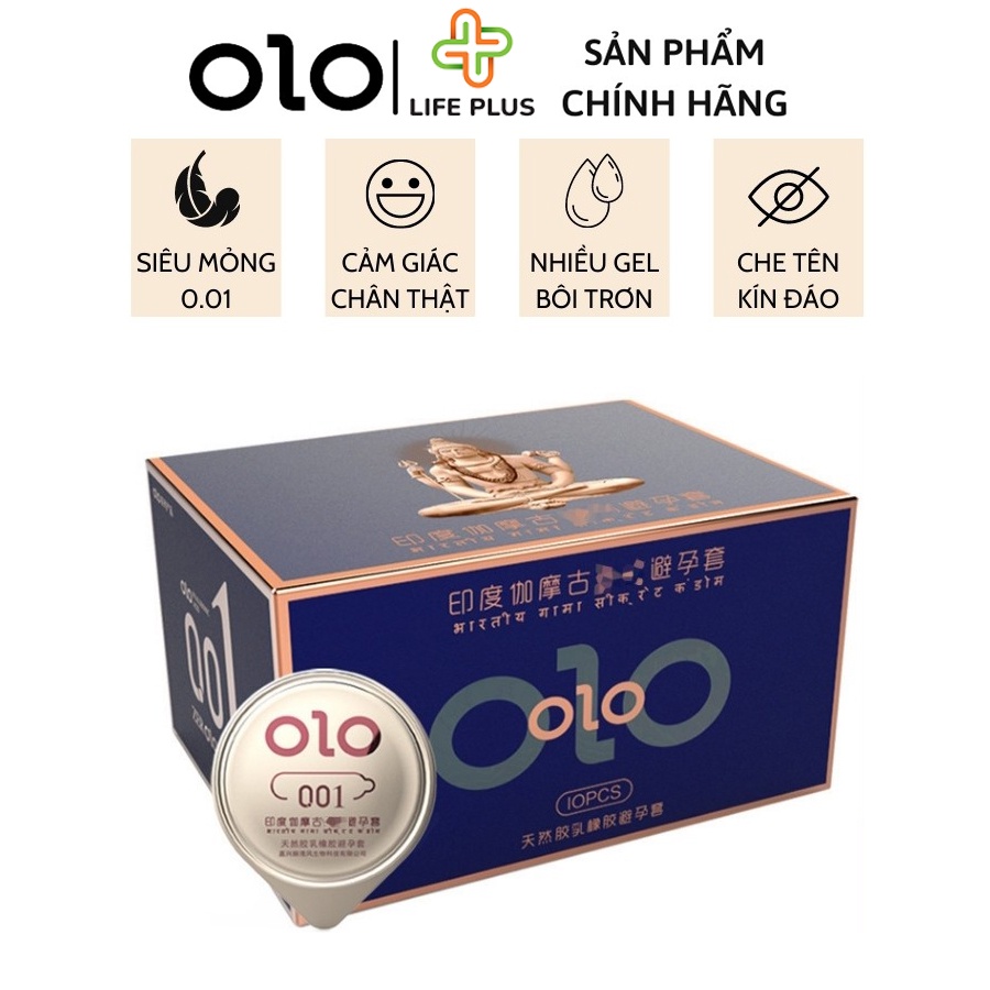 Bao Cao Su Siêu Mỏng Nữ Thần Ấn Độ Xanh Hộp 10 bcs Kéo Dài Thời Gian Quan Hệ, Tăng Khoái Cảm. Life Plus Store