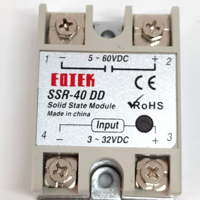 Rơ Le Thể Rắn Ssr Dc 40a Dc-dc Fotek Ssr-40d Mosfet 5~60v Dc 40a