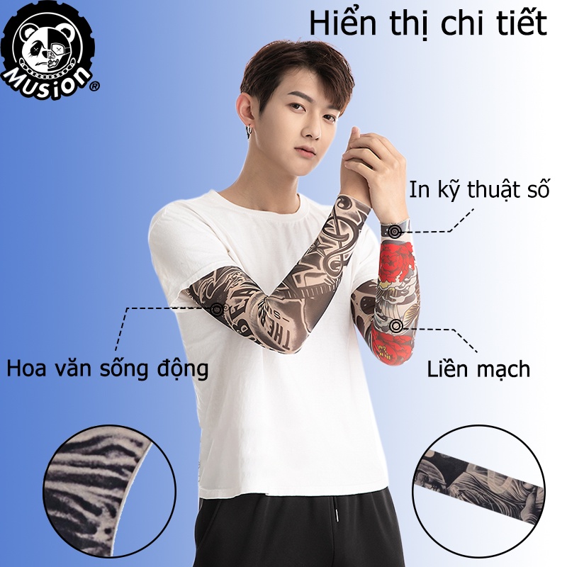 Găng tay áo chống nắng/ chống tia UV và bụi họa tiết cá tính cho nam nữ