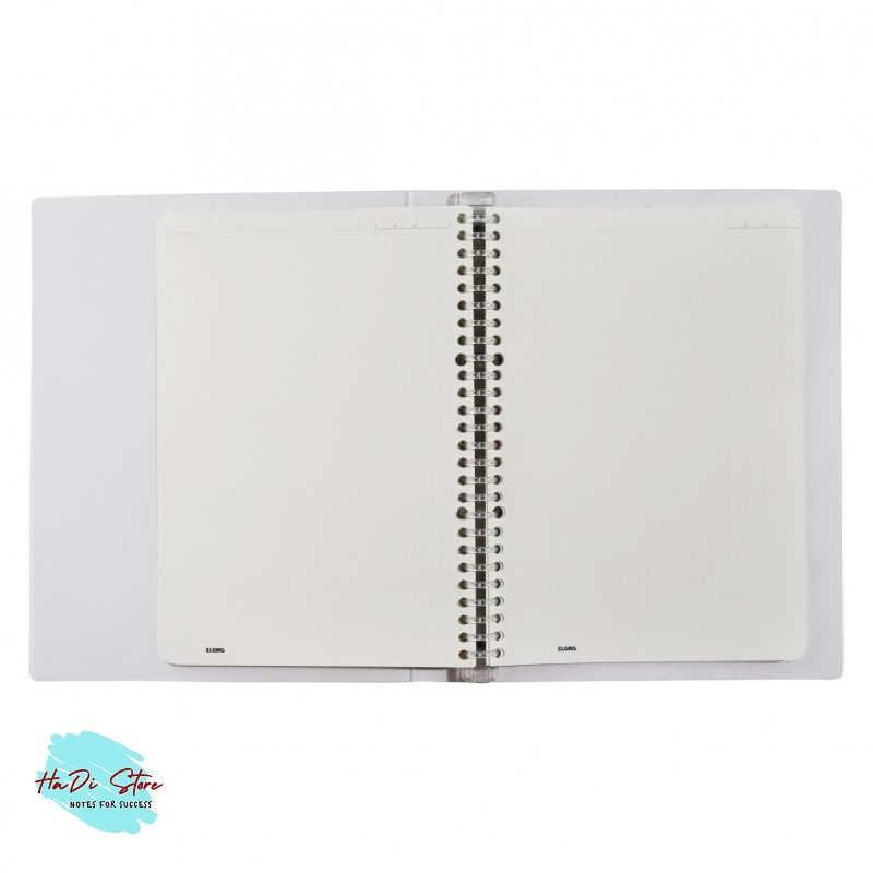 KLONG Sổ còng nhựa DOT GRID size B5 - 40 tờ