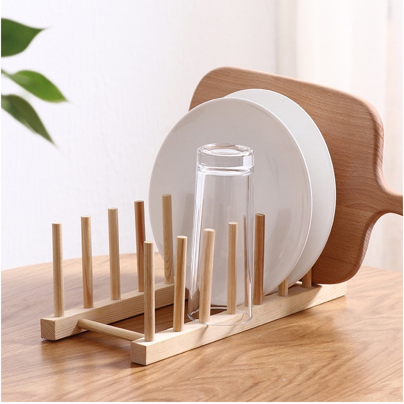Giá Úp Cốc Chén, Để Sách Decor Bằng Gỗ Tre Tự Nhiên Tinh Tế - Nhã Nhặn