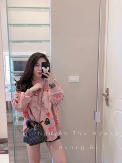 Áo nỉ hồng
