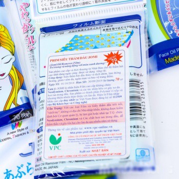 Giấy thấm dầu Jomi Nhật Bản 70 tờ | BigBuy360 - bigbuy360.vn