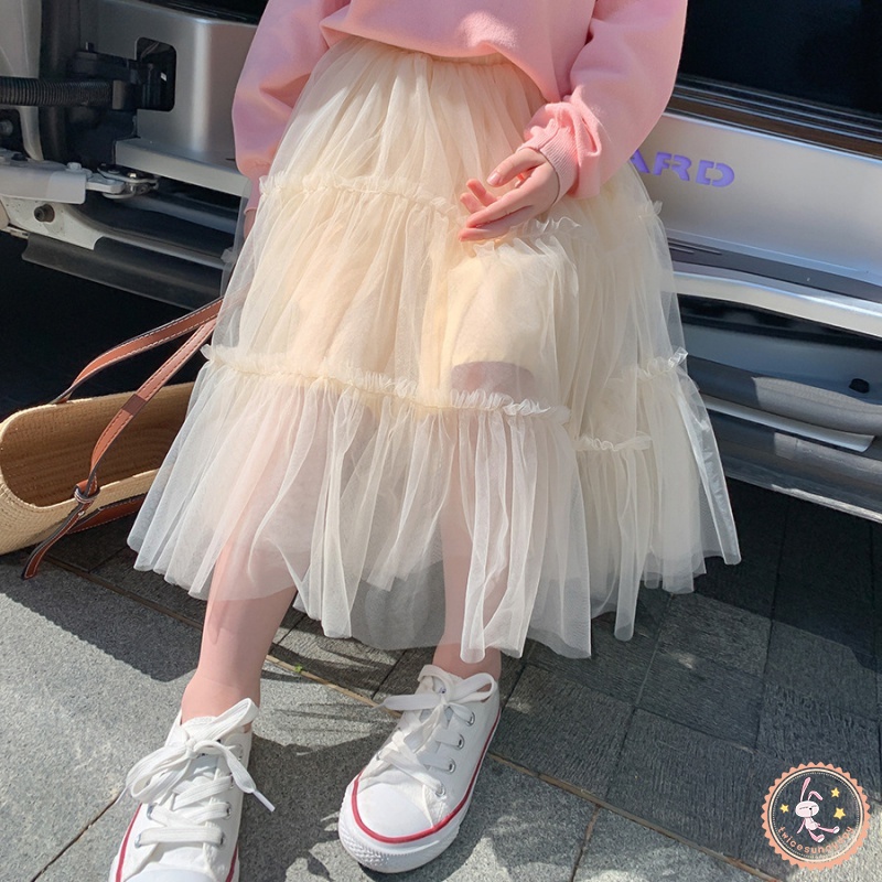 Đầm Xòe Xếp Tầng Lưng Thun Thời Trang Mùa Hè Xinh Xắn Cho Bé Gái