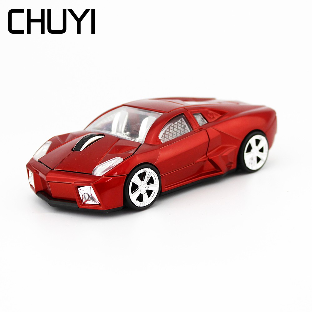 Chuột Máy Tính Không Dây Hình Xe Đua 3d 1600dpi