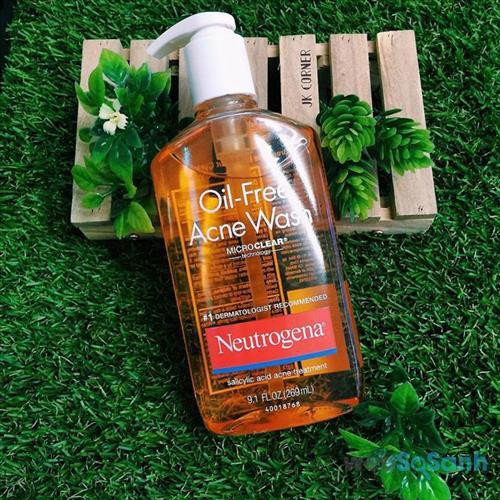 Sữa rửa mặt mụn Neutrogena Oil-free Acne Wash 269ml