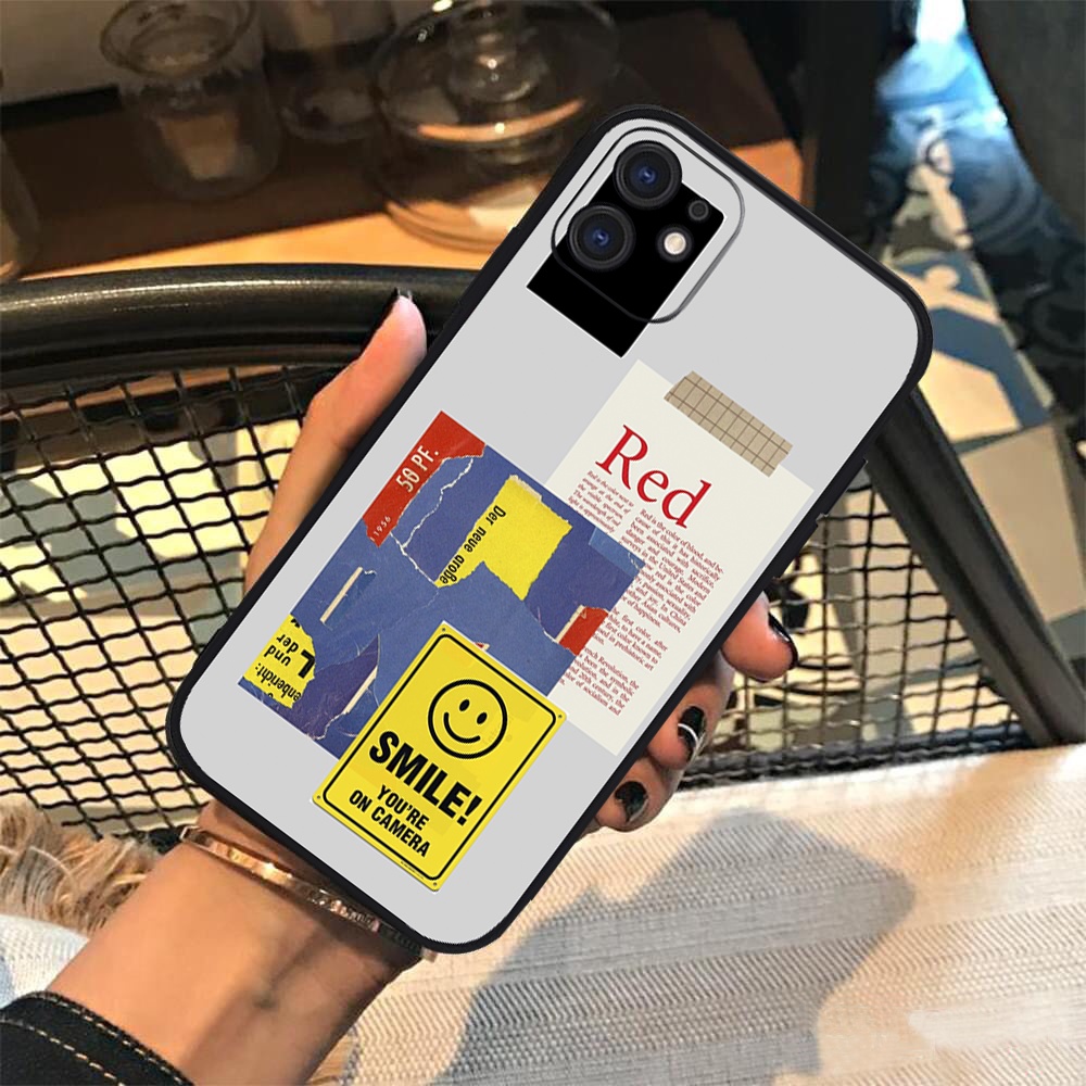 Vỏ ốp iPhone Silicon viền vuông Art 255 - 256 cho iPhone 6pl/6s/6spl/7/7pl/8/8pl/x/xs/11/12/13/14/pro/max - Chinchincase
