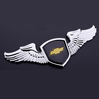 Logo đôi cánh kim loại dán capo xe ô tô cao cấp