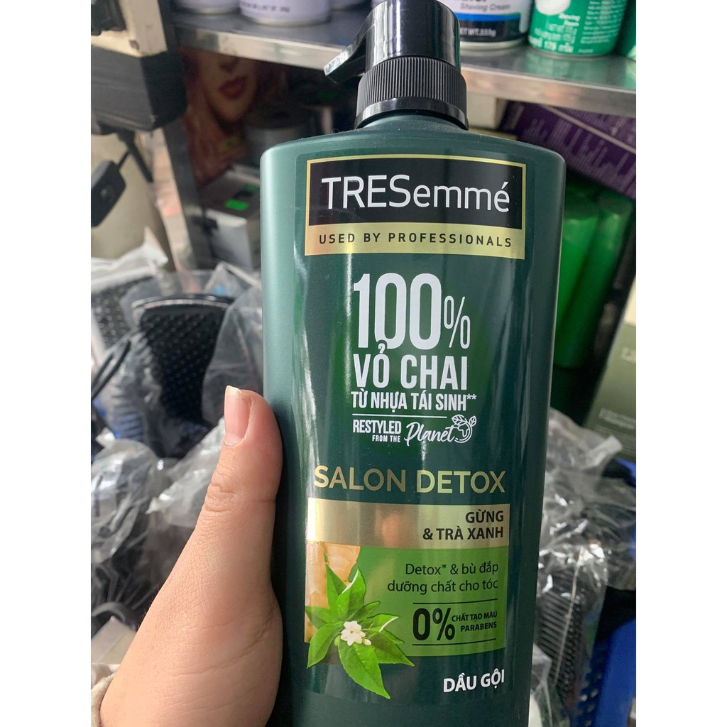 Dầu Gội Tresemme Salon Detox Gừng & Trà Xanh 640g Thái Lan