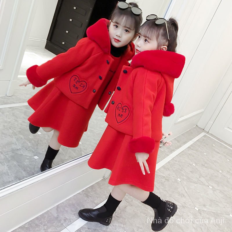 Korean Girls Winter Clothes Big Kids Spring Jacket Thick