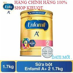 Sữa bột Enfamil A+ 2 DHA+ và MFGM 1.7kg date 2021
