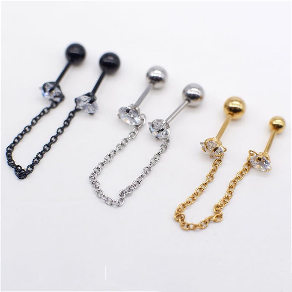 Khuyên Xỏ Sụn Tai Hình Đôi Môi / Ngôi Sao Nhiều Màu Cho Nữ