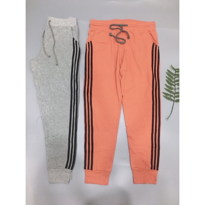 Quần Jogger nỉ da cá 3 sọc