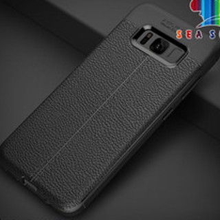 Ốp lưng dẻo cho Galaxy S8 Plus/ S8+ Vân giả da Auto Focus