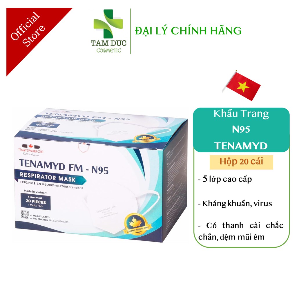 KHẨU TRANG N95 TENAMYD - Khẩu trang 5 lớp kháng khuẩn