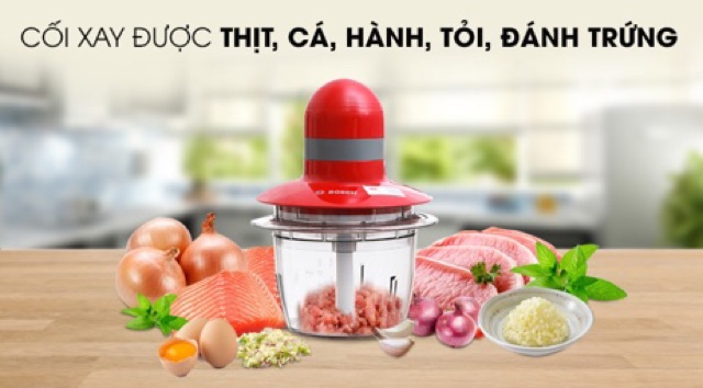 Máy xay nghiền thịt hành và tỏi Bosch MMR08R2