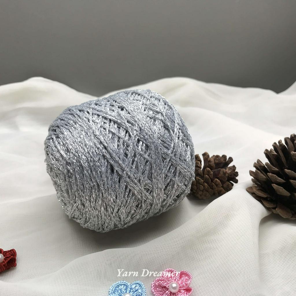 15 Màu Sắc - Sợi vàng long lanh  Sợi bông Sợi len Sợi móc tự làm Sợi đan