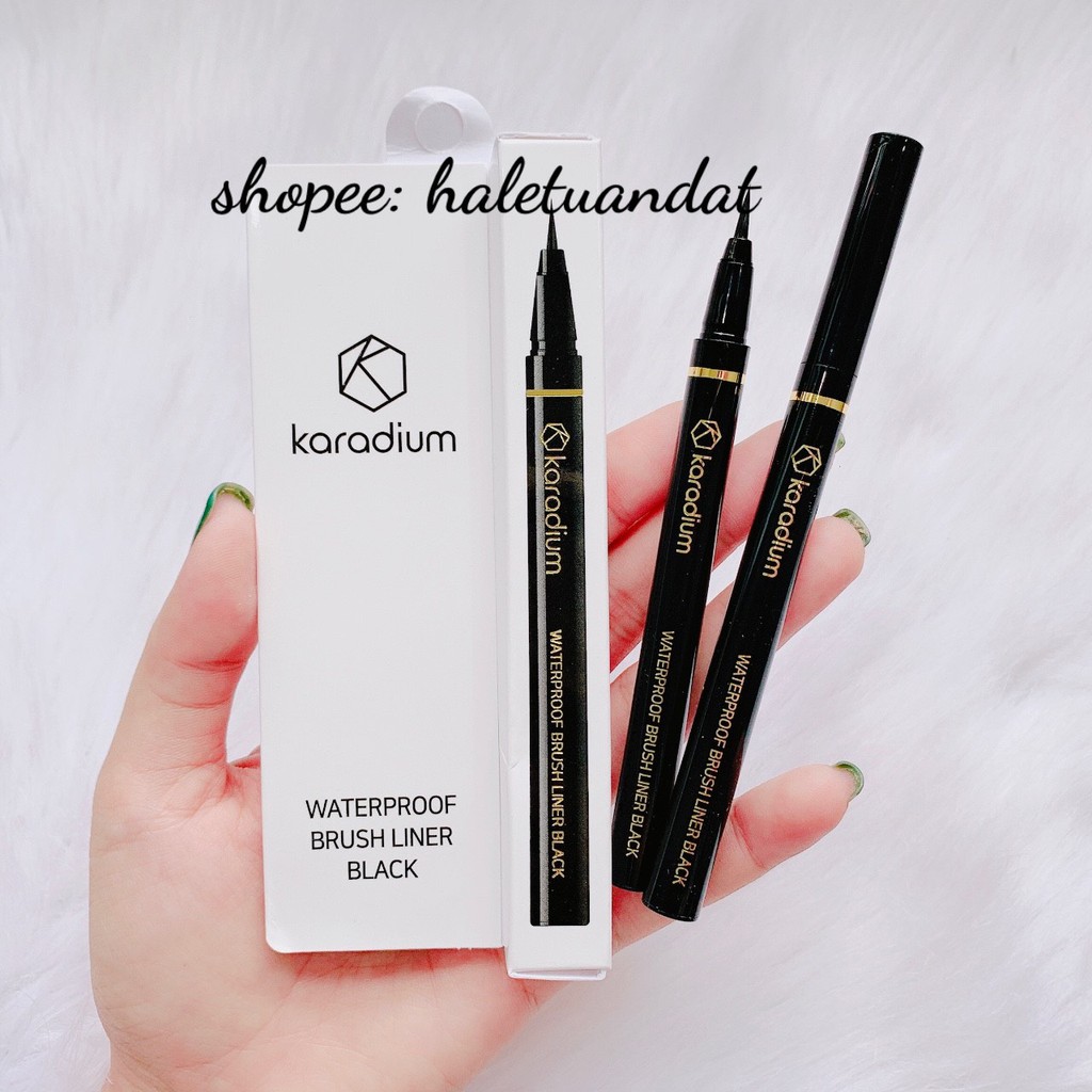 Bút dạ kẻ mắt Karadium Waterproof Brush Liner Black