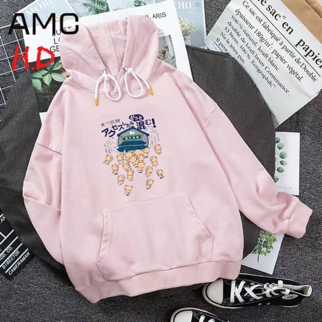 [FREESHIP ĐƠN TỪ 50K] Áo hoodie đàn lợn ngôi nhà chữ Tàu HDA1119