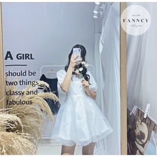 Đầm babydoll cổ vuông (có sẵn)