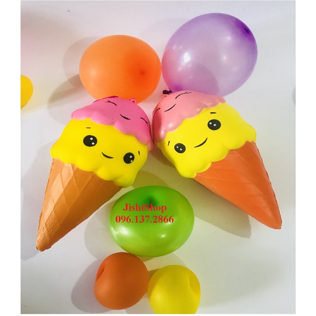  Squishy Kem Ốc Quế 2 tầng Khổng Lồ sku sp PR2595  FShip toàn quốc  Uđậu nành