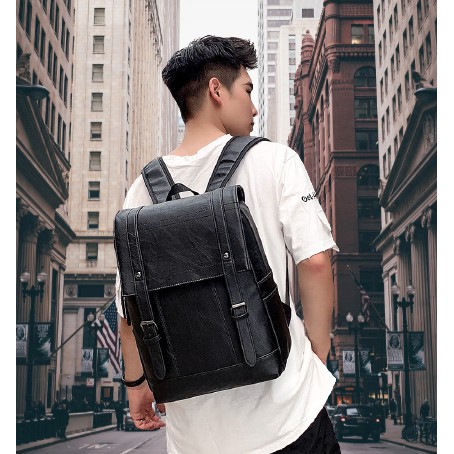 Balo da nam hàng đẹp Cao Cấp, phong cách Vintage mẫu 2022