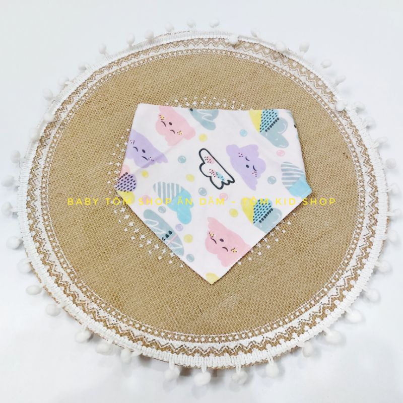 Yếm vải cotton mỏng cho em bé NPP Baby Tôm