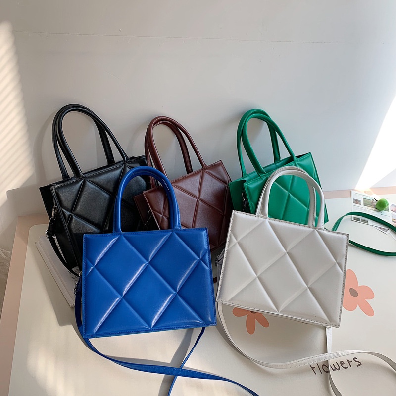 Túi Đeo Vai Hình Vuông Màu Sắc Ngọt Ngào Thiết Kế Nhỏ Gọn Phong Cách Phương Tây Thời Trang Mùa Đông Cho