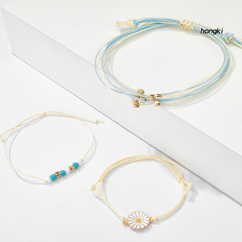 Set 3 Vòng Tay Phong Cách Bohemian Thời Trang Cho Nữ