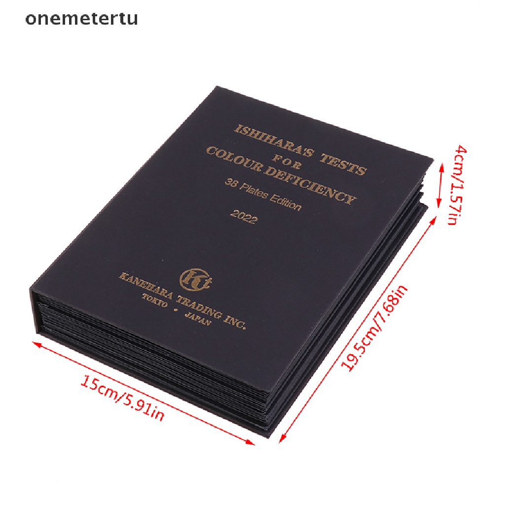 Onemetertu Ishihara Book 38 Tấm Sách Kiểm Tra Sức Khỏe Màu Sắc Mù