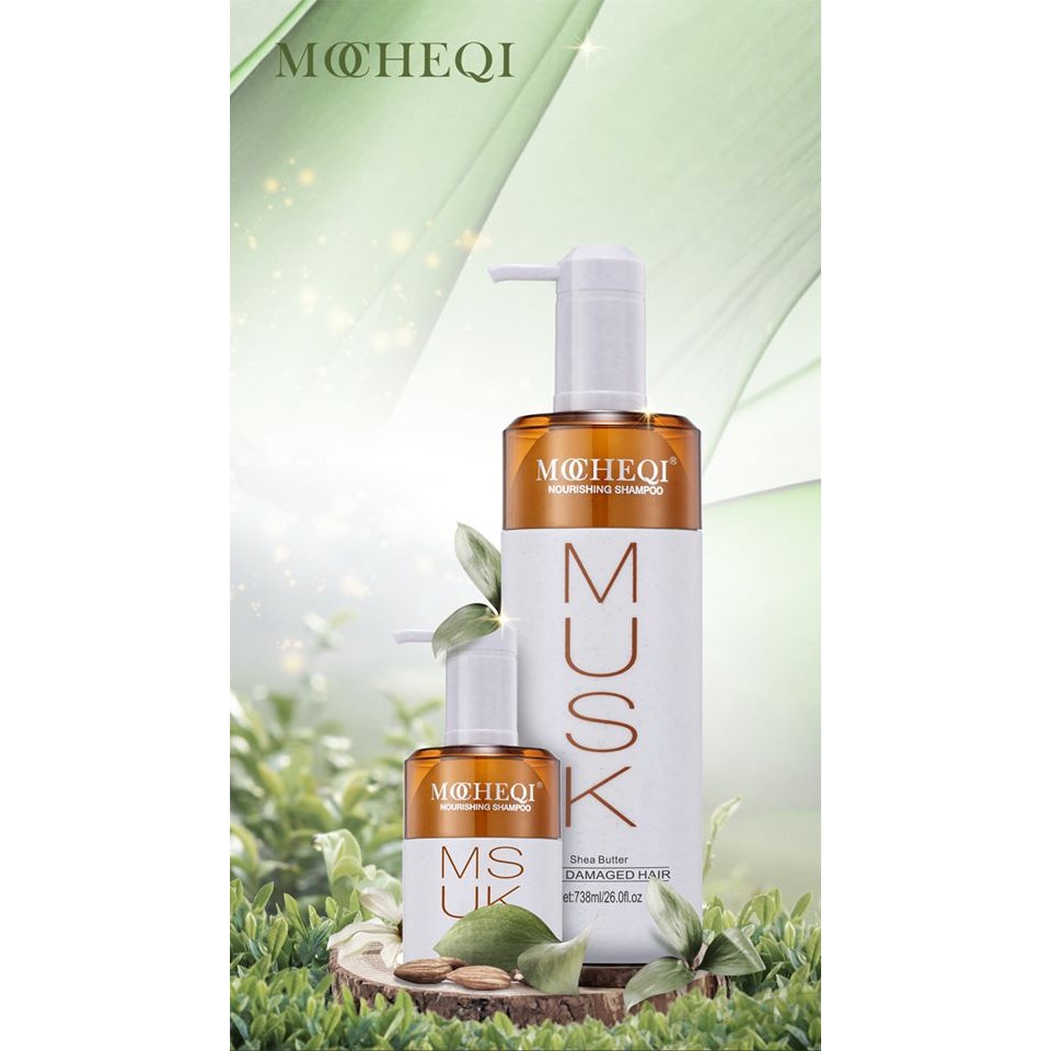 [ CHÍNH HÃNG ĐỨC] Dầu Gội Phục Hồi Hư Tổn Nuôi Dưỡng Tóc  MOCHEQI MUSK Shea Butter