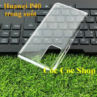 Ốp lưng Huawei P40/ P40 Pro/ Mate 40/ Mate 40 Pro nhựa CỨNG TRONG SUỐT/ CỨNG NHÁM MỜ