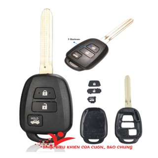 Vỏ chìa điều khiển ô tô Vios 2019- 2021 có nút mở cốp