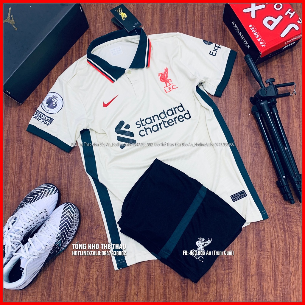BỘ QUẦN ÁO BÓNG ĐÁ LIVERPOOL 2021 2022 SÂN KHÁCH – HÀNG THAILAND