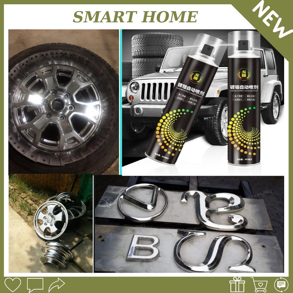 Xịt phủ màu Inox, chai xịt làm mới Inox, sơn bóng như Inox chống gỉ, công nghệ NANO bạc tráng gương