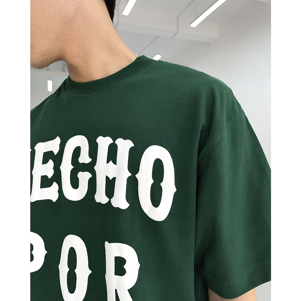 Stressmama Áo thun Hecho T-Shirt màu xanh lá cây chất liệu 100% Cotton 2 chiều 250GSM thoáng mát Local Brand