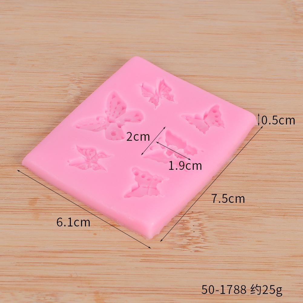 Khuôn Silicone Tạo Hình Bướm 3D Trang Trí Bánh