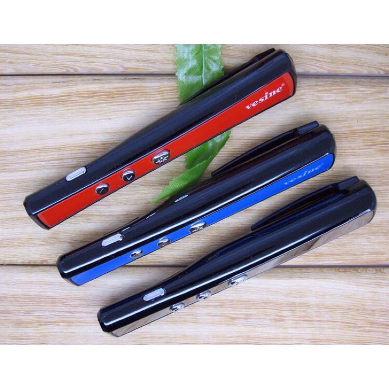 Bút trình chiếu laser thuyết trình Vesine PP900, bút chỉ chính hãng, tặng kèm bao da, dùng cho giáo viên, văn phòng....