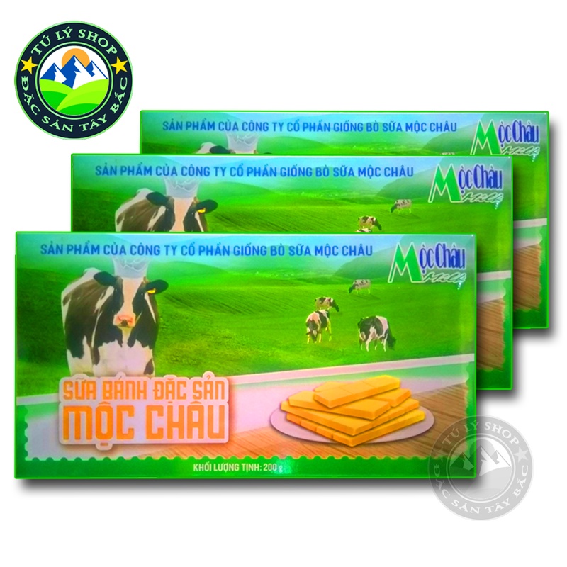 Bánh sữa Mộc Châu 200g (Các vị - Hàng chính hãng - Date mới nhất)