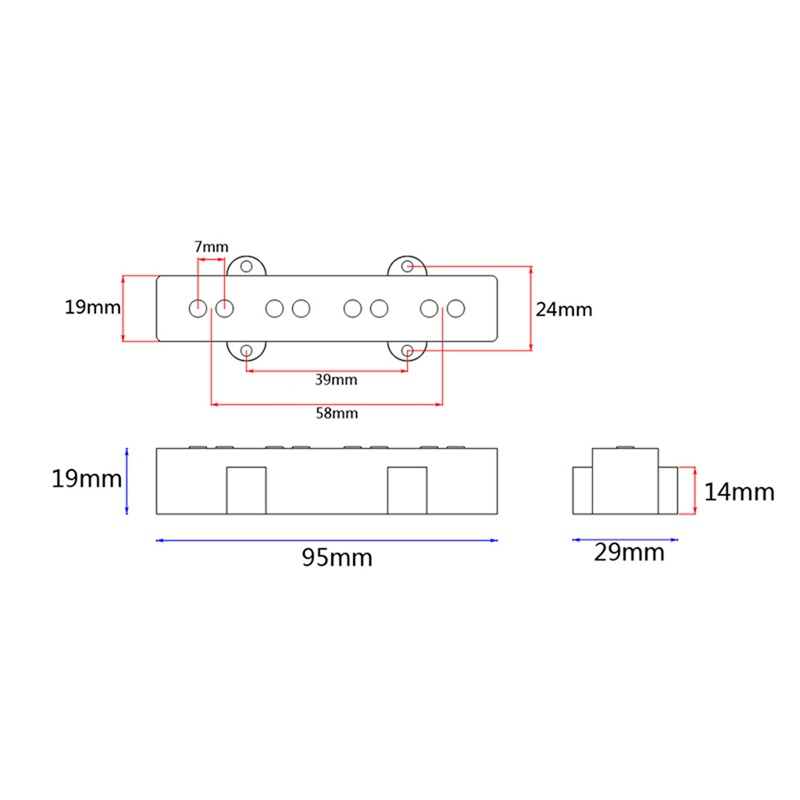 Bộ Cân Bằng EQ Preamp 3 Band Chuyên Dụng Cho Đàn Guitar Bass