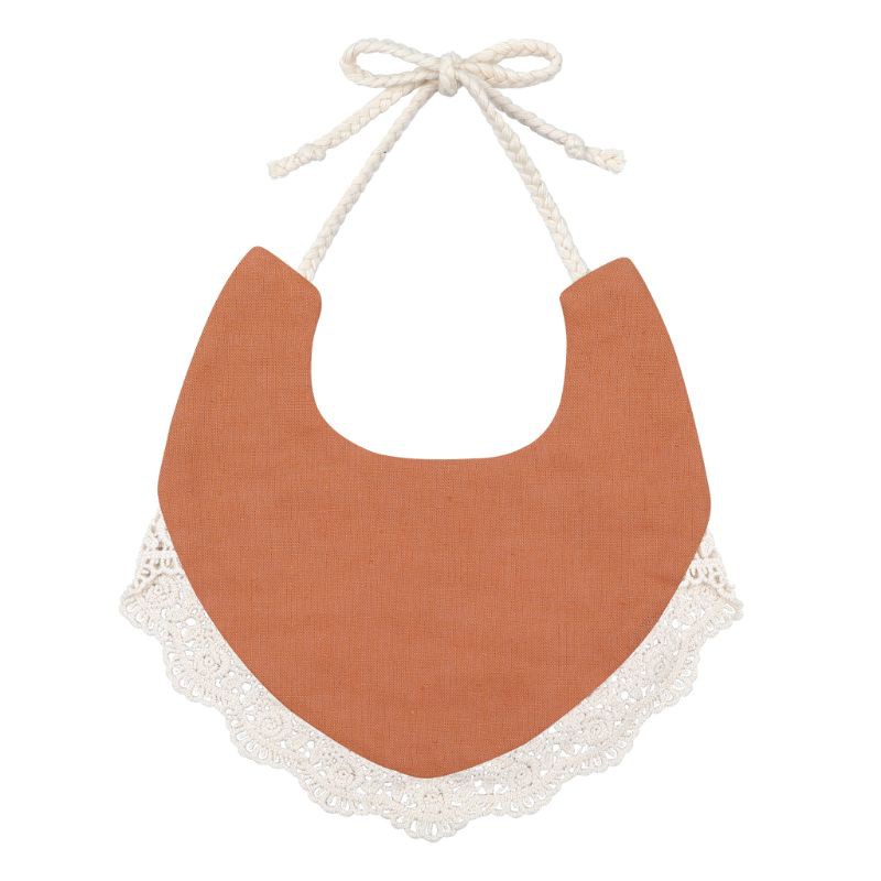 Yếm Ăn Cotton Hai Mặt In Họa Tiết Hoa Phong Cách Vintage Cho Bé Sơ Sinh