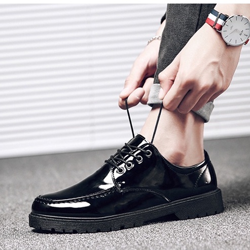 [TẶNG TẤT LƯỜI] Giày Đốc Da Bóng Hàn Quốc, Chất da bóng Độc Quyền, Dễ phối đồ đi làm đi học đi chơi, SIze 38-44 | BigBuy360 - bigbuy360.vn