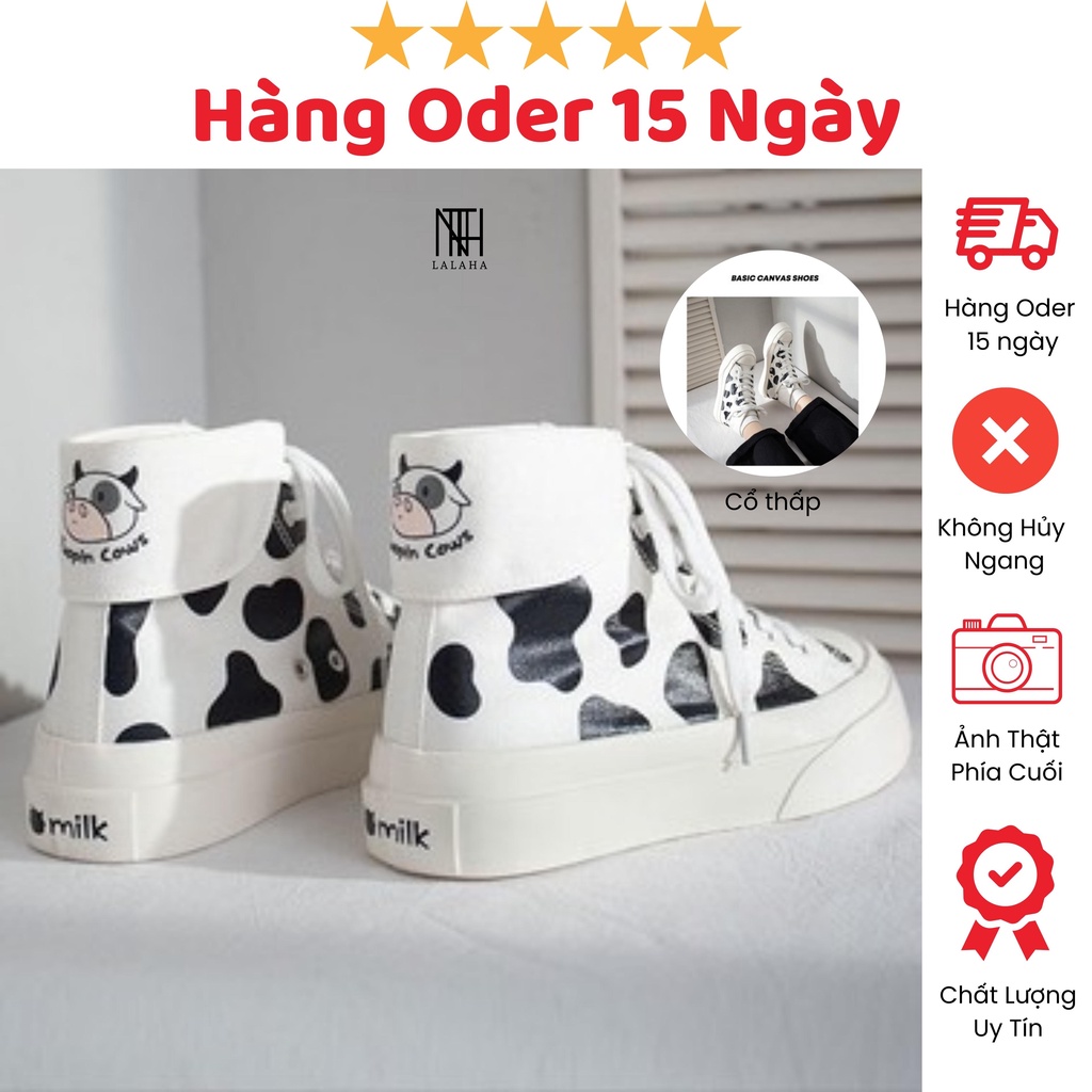 [SIÊU BOM TẤN] GIÀY THỂ THAO NỮ BÒ SỮA