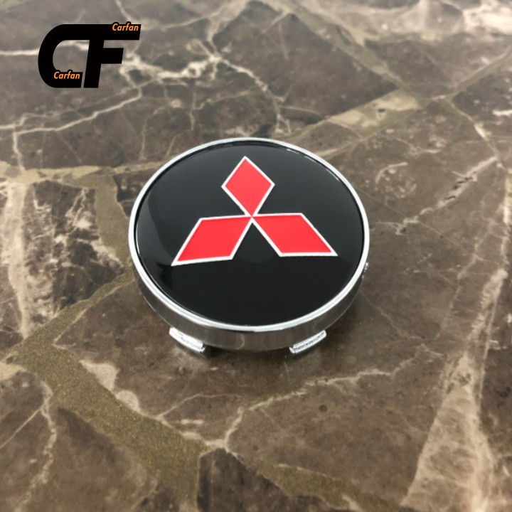 1 mục Biểu tượng Logo chụp mâm, vành bánh xe ô tô Mitsubishi kích thước 60mm/ Mã SP-MTS60 Hubcaps.